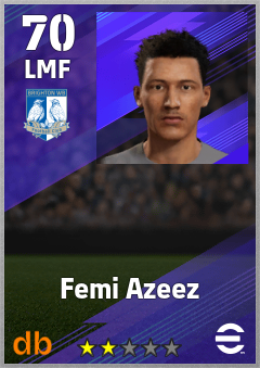 Femi Azeez — LMF, OVR 70, MAX 70