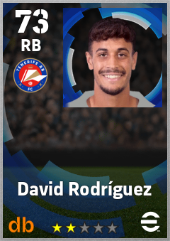 David Rodríguez eFootball player card