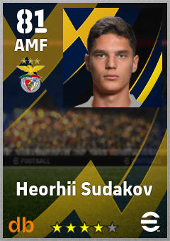 Heorhii Sudakov — AMF, OVR 81, MAX 81