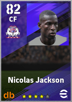 Nicolas Jackson — CF, OVR 82, MAX 82