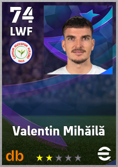 Valentin Mihăilă — LWF, OVR 74, MAX 74