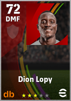 Dion Lopy eFootball player card