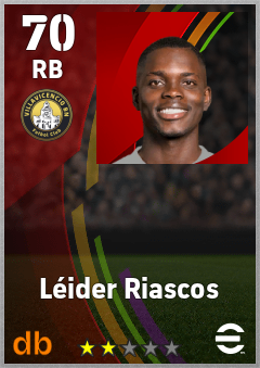 Léider Riascos — RB, OVR 70, MAX 70