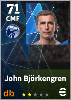 John Björkengren — CMF, OVR 71, MAX 71