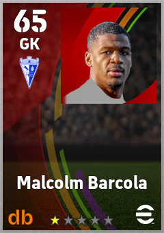 Malcolm Barcola — GK, OVR 65, MAX 65