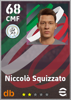 Niccolò Squizzato — CMF, OVR 68, MAX 68