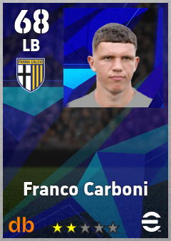 Franco Carboni — LB, OVR 68, MAX 68