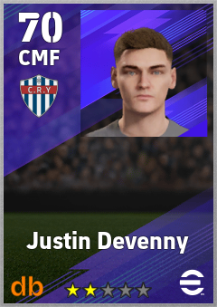 Justin Devenny eFootball player card