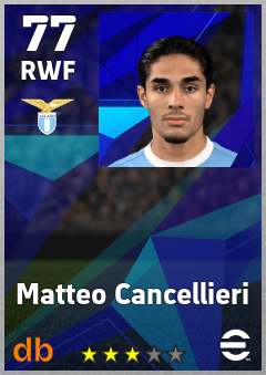 Matteo Cancellieri eFootball player card