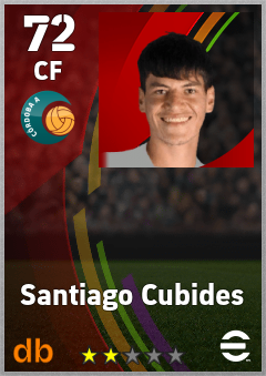 Santiago Cubides eFootball player card
