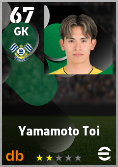Yamamoto Toi — GK, OVR 67, MAX 67