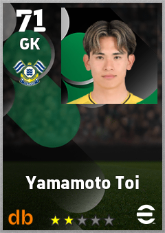 Yamamoto Toi — GK, OVR 71, MAX 71