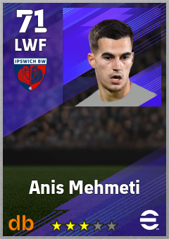 Anis Mehmeti — LWF, OVR 71, MAX 71