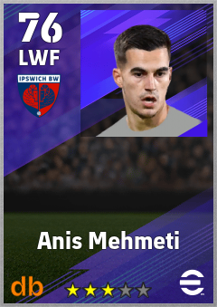 Anis Mehmeti — LWF, OVR 76, MAX 76
