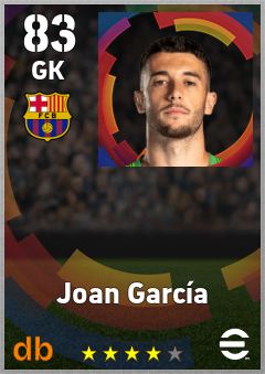 Joan García — GK, OVR 83, MAX 83
