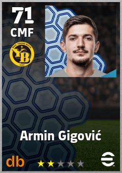 Armin Gigović — CMF, OVR 71, MAX 71