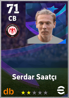 Serdar Saatçı — CB, OVR 71, MAX 71