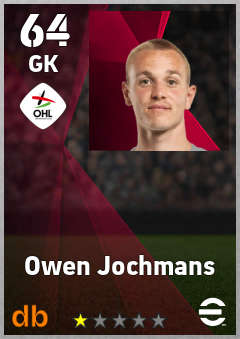 Owen Jochmans — GK, OVR 64, MAX 64