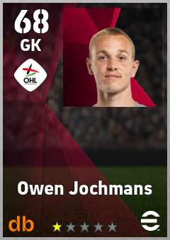 Owen Jochmans — GK, OVR 68, MAX 68