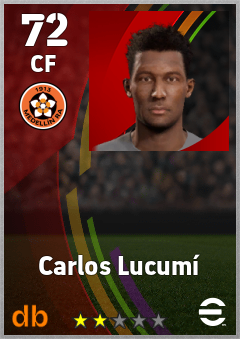 Carlos Lucumí — CF, OVR 72, MAX 72