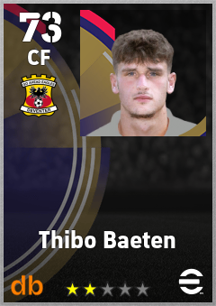 Thibo Baeten — CF, OVR 73, MAX 73