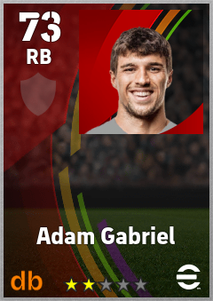 Adam Gabriel — RB, OVR 73, MAX 73