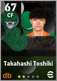 Takahashi Toshiki — CF, OVR 67, MAX 67