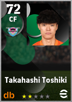 Takahashi Toshiki — CF, OVR 72, MAX 72