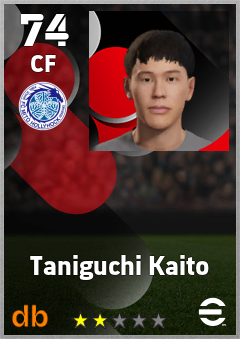 Taniguchi Kaito — CF, OVR 74, MAX 74