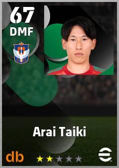 Arai Taiki eFootball player card
