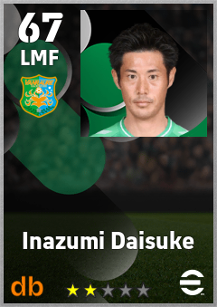 Inazumi Daisuke — LMF, OVR 67, MAX 67