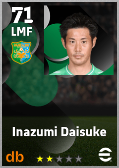Inazumi Daisuke — LMF, OVR 71, MAX 71