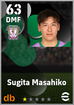 Sugita Masahiko — DMF, OVR 63, MAX 63