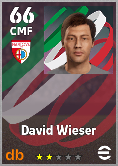 David Wieser — CMF, OVR 66, MAX 66