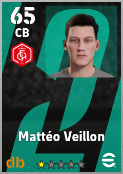 Mattéo Veillon — CB, OVR 65, MAX 65