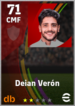 Deian Verón — CMF, OVR 71, MAX 71