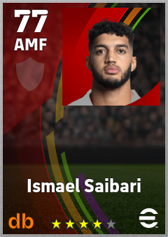 Ismael Saibari eFootball player card