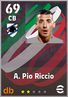 A. Pio Riccio — CB, OVR 69, MAX 69