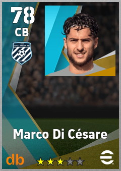 Marco Di Césare — CB, OVR 78, MAX 78