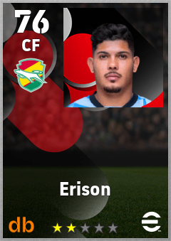Erison — CF, OVR 76, MAX 76