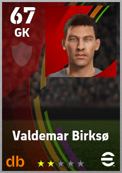 Valdemar Birksø eFootball player card
