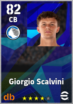 Giorgio Scalvini — CB, OVR 82, MAX 82