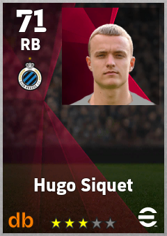 Hugo Siquet eFootball player card