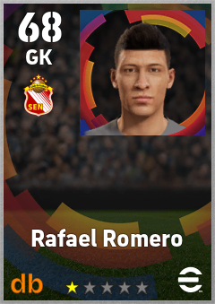 Rafael Romero — GK, OVR 68, MAX 68