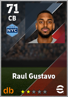 Raul Gustavo — CB, OVR 71, MAX 71
