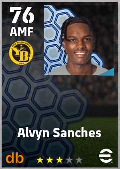 Alvyn Sanches — AMF, OVR 76, MAX 76
