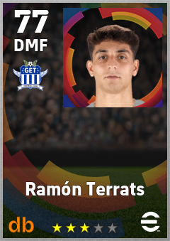 Ramón Terrats — DMF, OVR 77, MAX 77