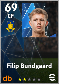Filip Bundgaard — CF, OVR 69, MAX 69