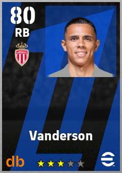 Vanderson — RB, OVR 80, MAX 80