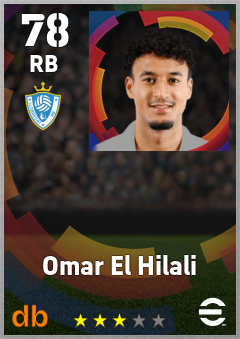 Omar El Hilali — RB, OVR 78, MAX 78
